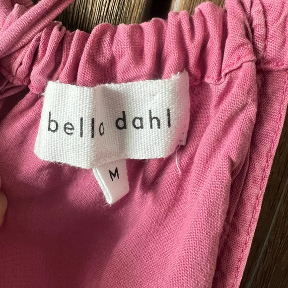 Bella Dahl Halter High Neck Midi Dress, Pink Size Medium - Picture 3 of 6